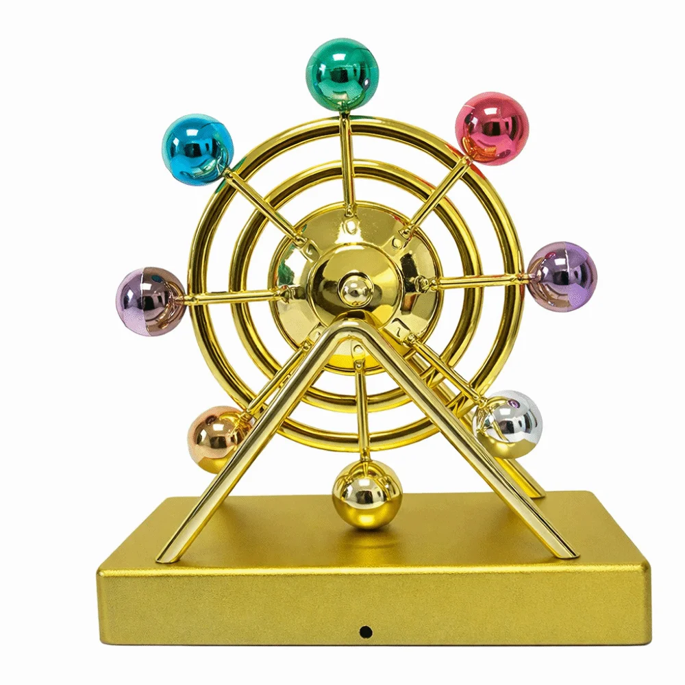 Battery Powered Celestial Orbit Pendulum 3D Space Model Magnetic Balance Perpetual Motion Machine Desktop Decor Rotary
