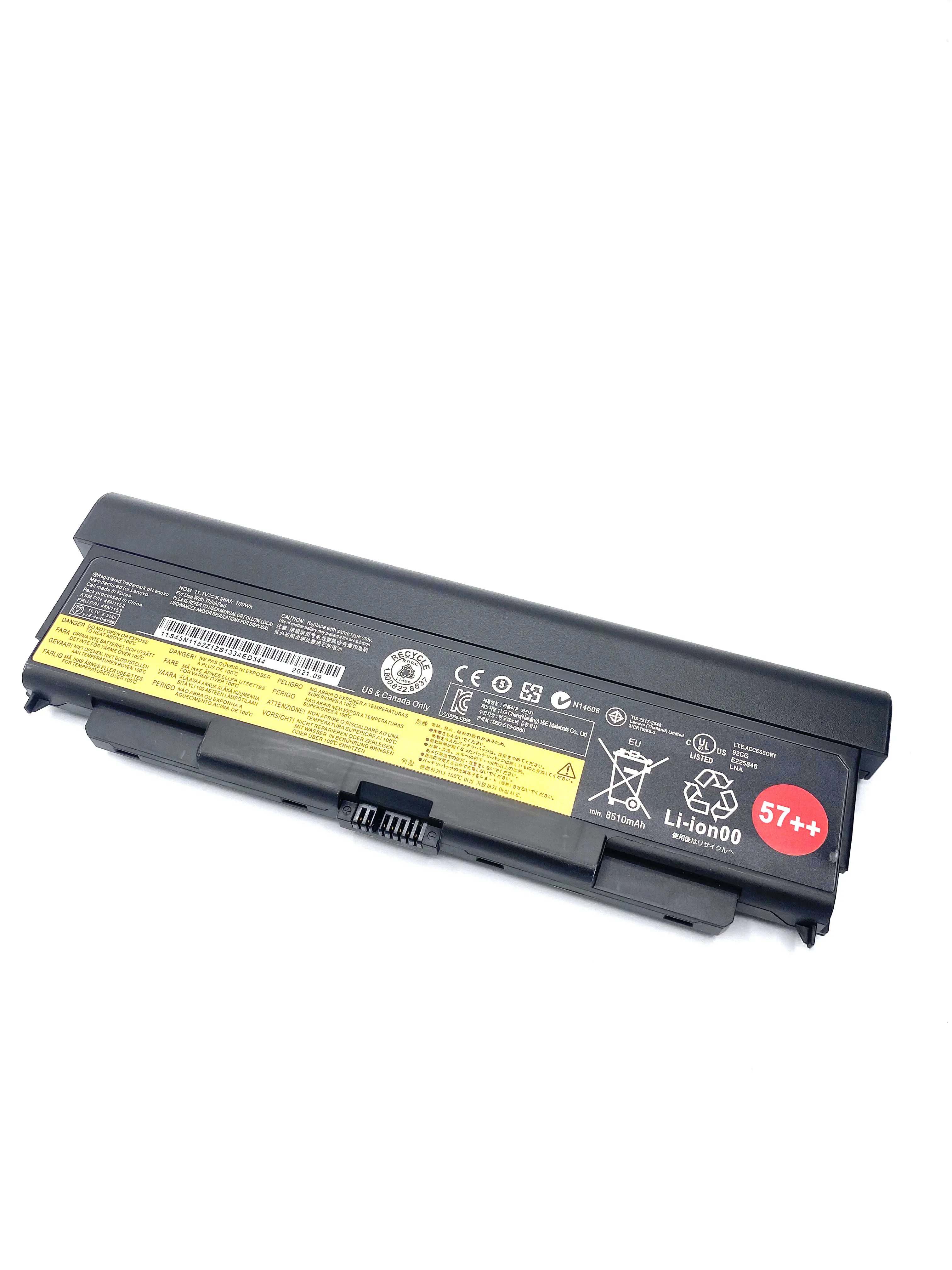 Batteria WLWOZMD 100Wh Per Lenovo ThinkPad T440P, T540P, W540, W541, L440, L540 – 6 Celle, 10.8V, Sostituzione 45N1144/45N1149