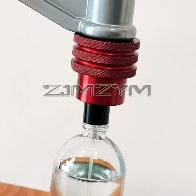 Maszyna do zaciskania butelek perfum Zakrętka do butelek perfum Plastikowa prasa bagnetowa Maszyna do uszczelniania opasek do opakowań perfum — zdjęcie 5