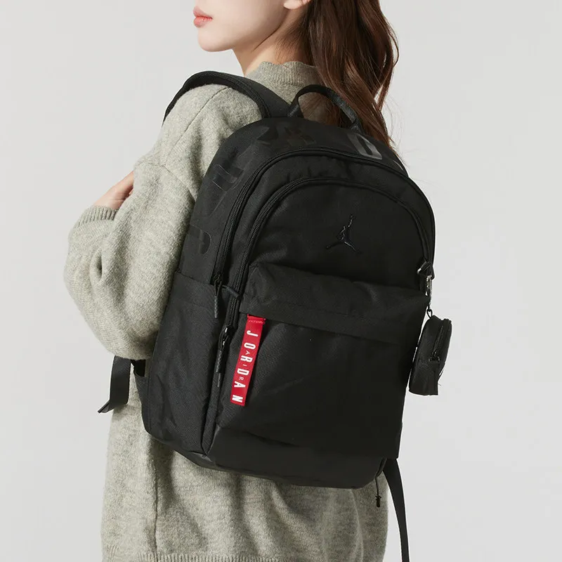 Nike Unisex Shoulder Backpack Large Capacity Sports Leisure School Laptop Bag Outdoor Travel Commuter Daypack JD2513158AD-001