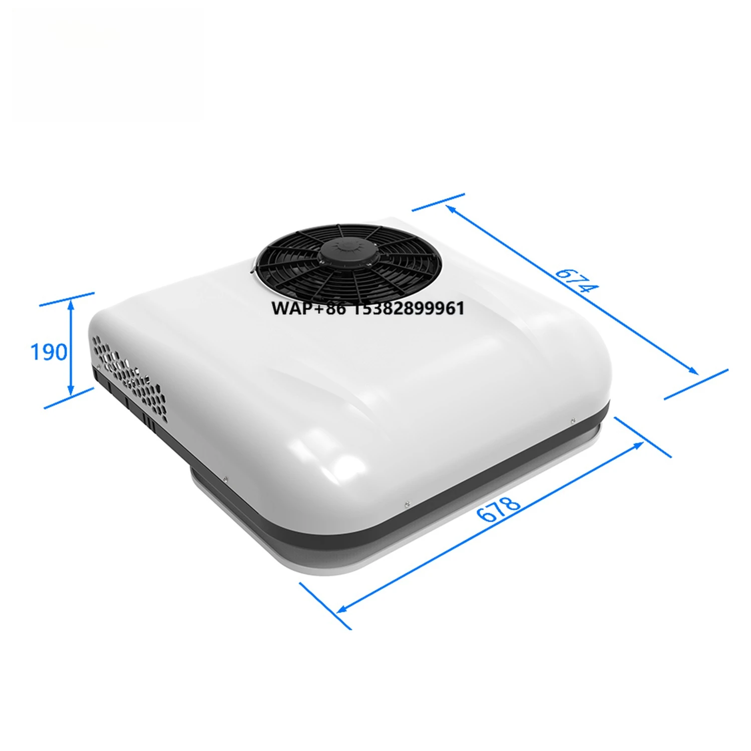 DC 12V 24V Rooftop Air Conditioners Parking Air Conditioner for Cabin RV Caravan Motorhome Camper Semi Truck Cooler Small Model