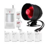 KERUI Tuya WIFI Loud Speaker 120dB High Decibel Burglar Flash Wireless Siren Home Security Anti-theft Personal Alarm System Kit