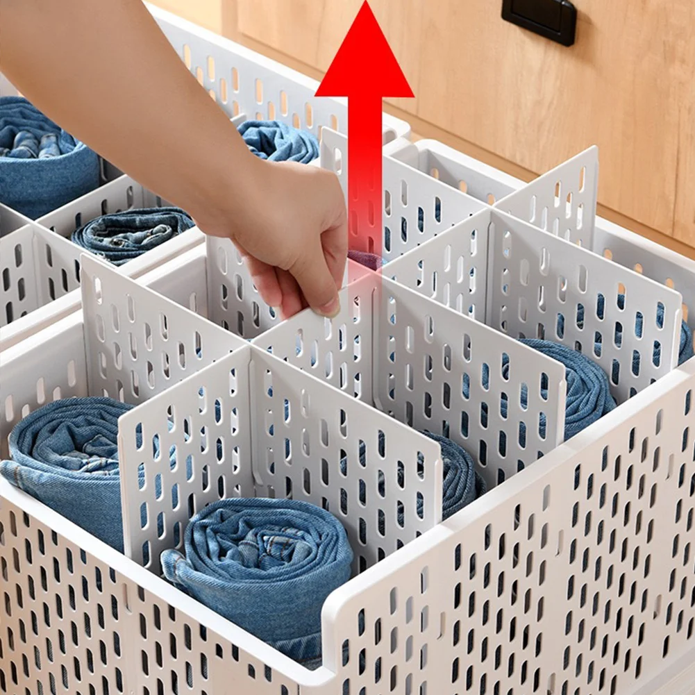 Plastic Stackable Clothes Storage Basket Drawer Organize