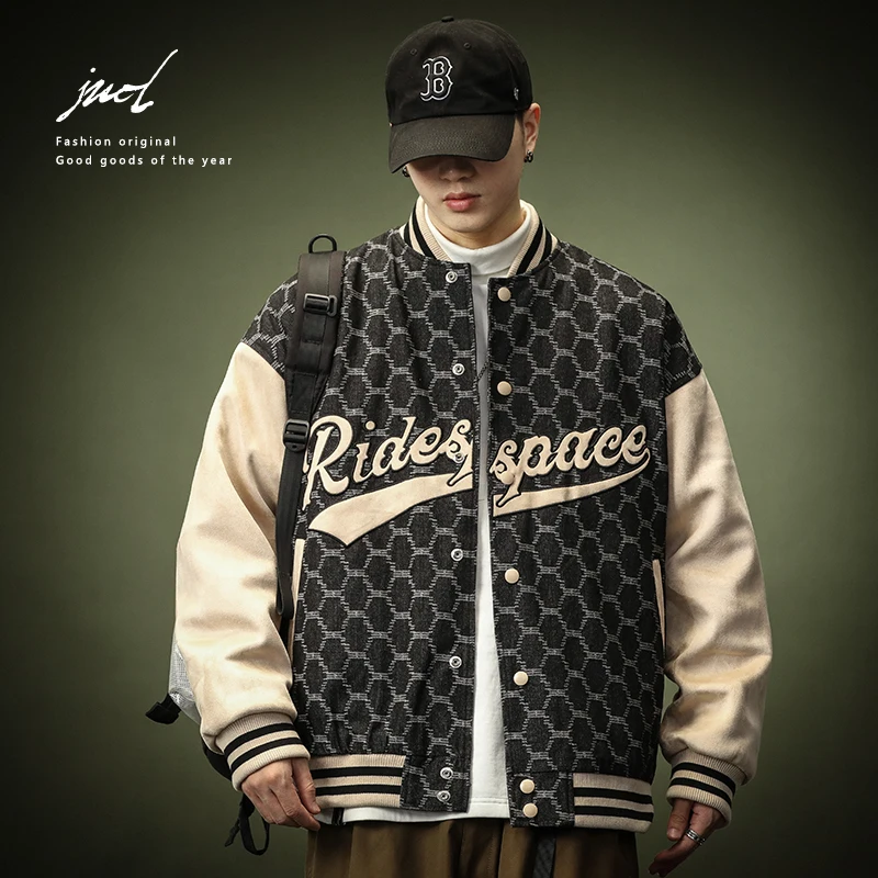 

Винтажный бейсбольный джгут American Sle для мужчин, весенне-осенняя свободная повседневная верхняя одежда, молодежный джат Faion Flight