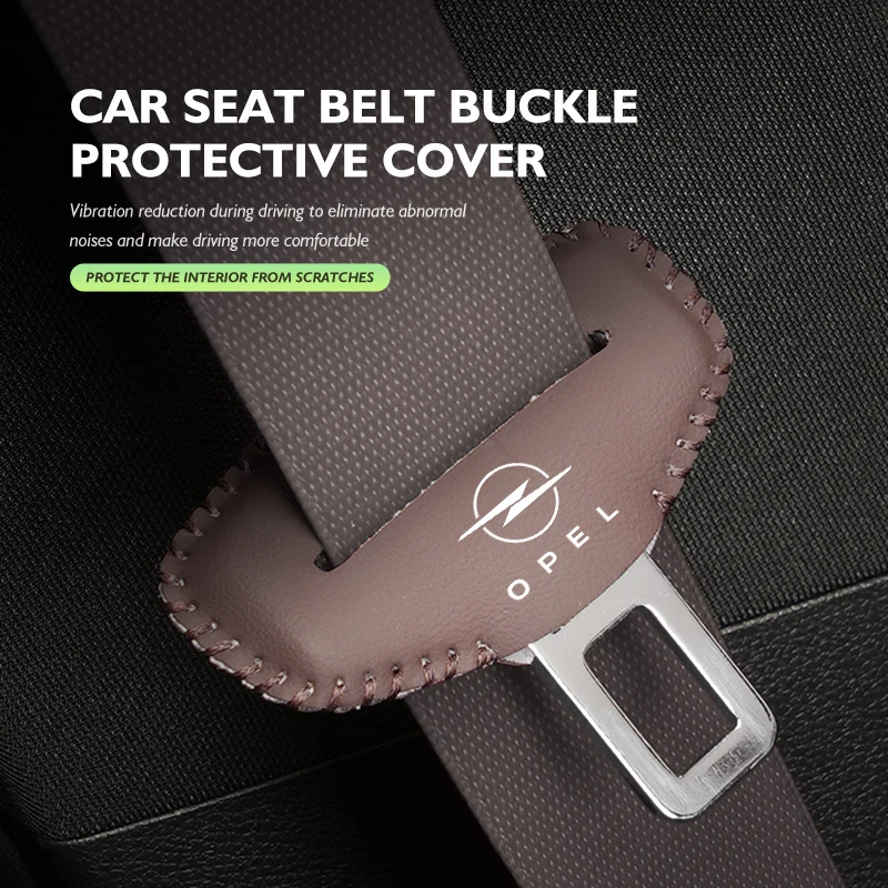 Car Styling Seatbelt Protector Clip Anti-Collision Anti-Scratch Cover Accessories For Opel OPC Astra J H G K Insignia Corsa D B - view 2