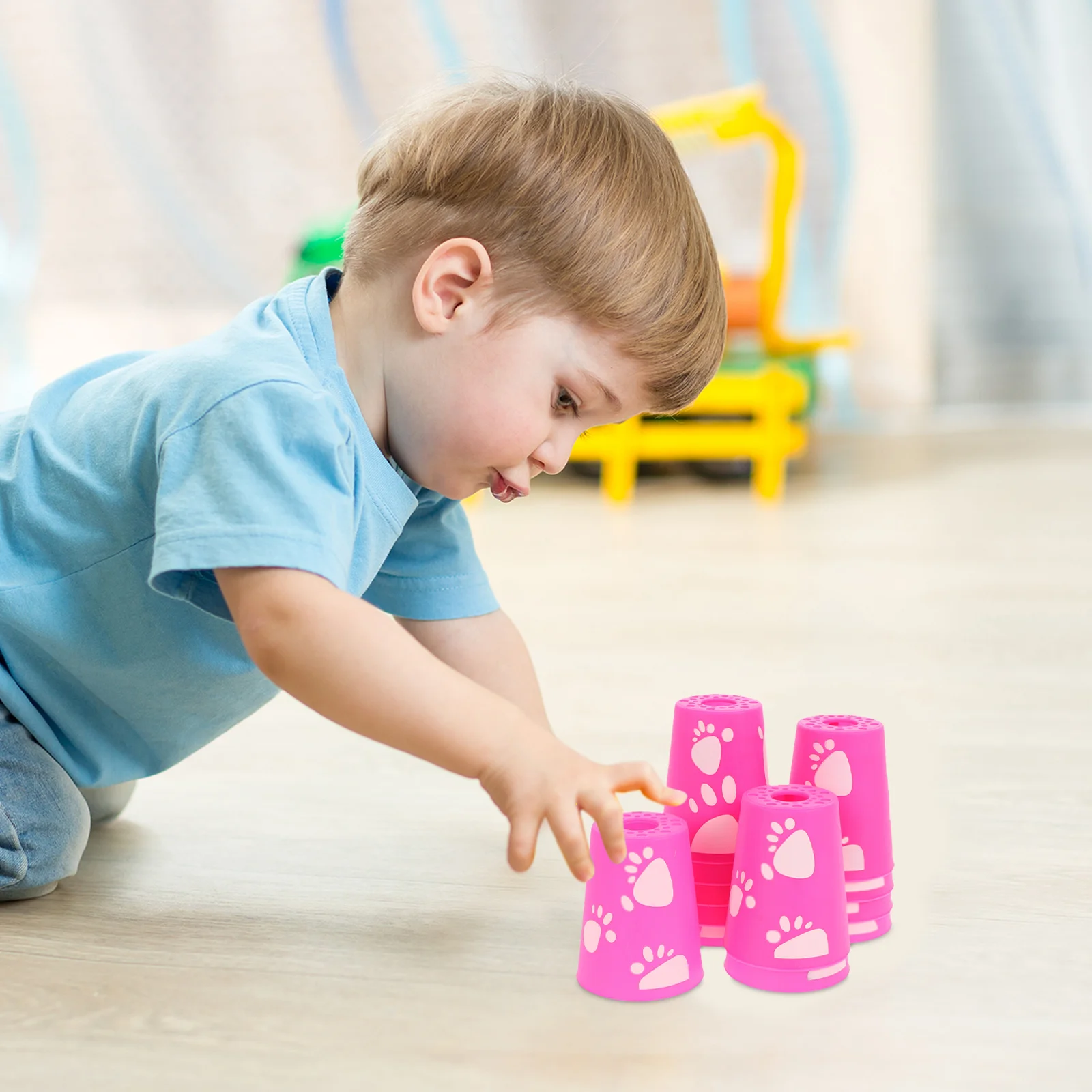 

12Pcs Cups Set Fun Stackable Cup Game for Parties Family Events Training Sport Quick Match Competition