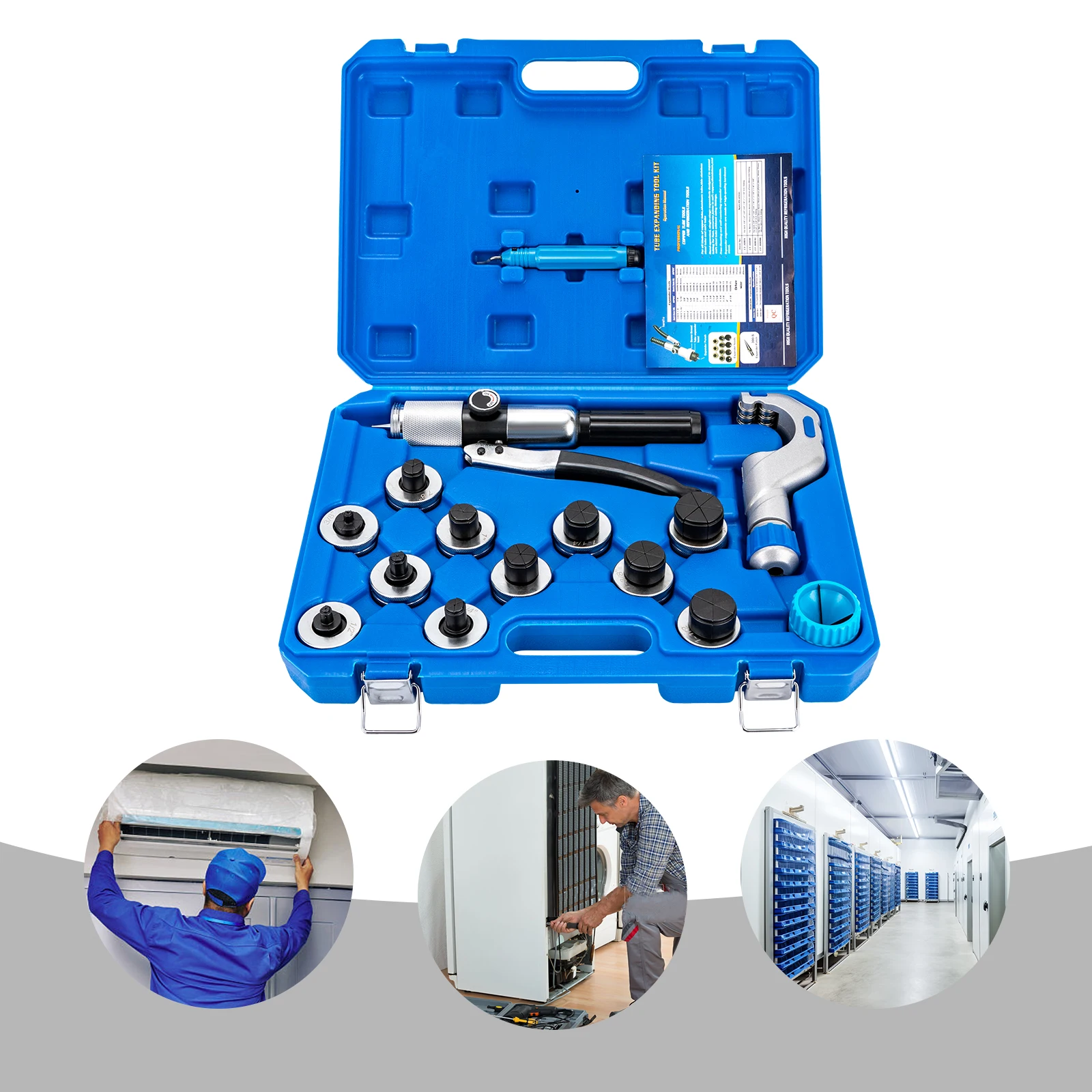 45# Steel Manual Drive Hydraulic Expander Tool Tube Cutter Expanding Copper Tube Expander