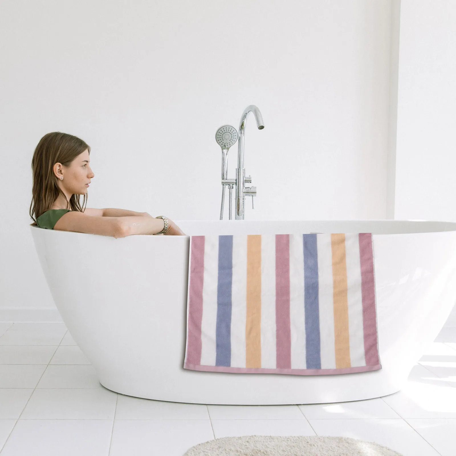 

1Pcs Premium Thickened Cotton Bath Towel High Density Non Shedding Soft Comfortable Towel for Bathroom Hot Spring Seaside Hotel