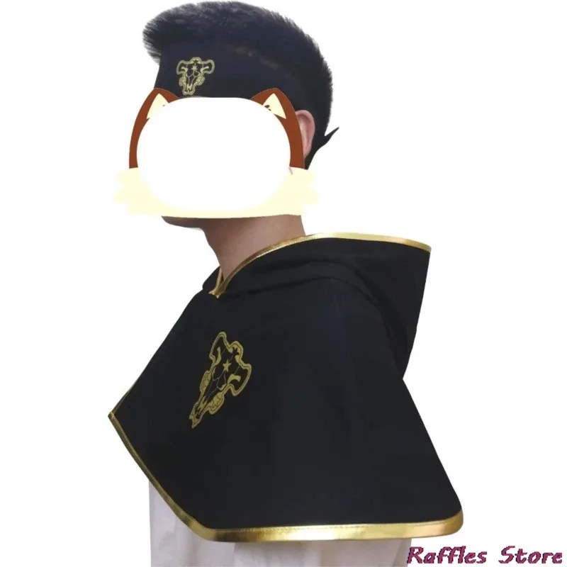 Sky05 Аниме Black Golden Clover Dawn Cape Yuno Grinberryall Косплей Костюм Бежевый Синий Плащ Четырехлистный клевер Asta Clover 99JIu@