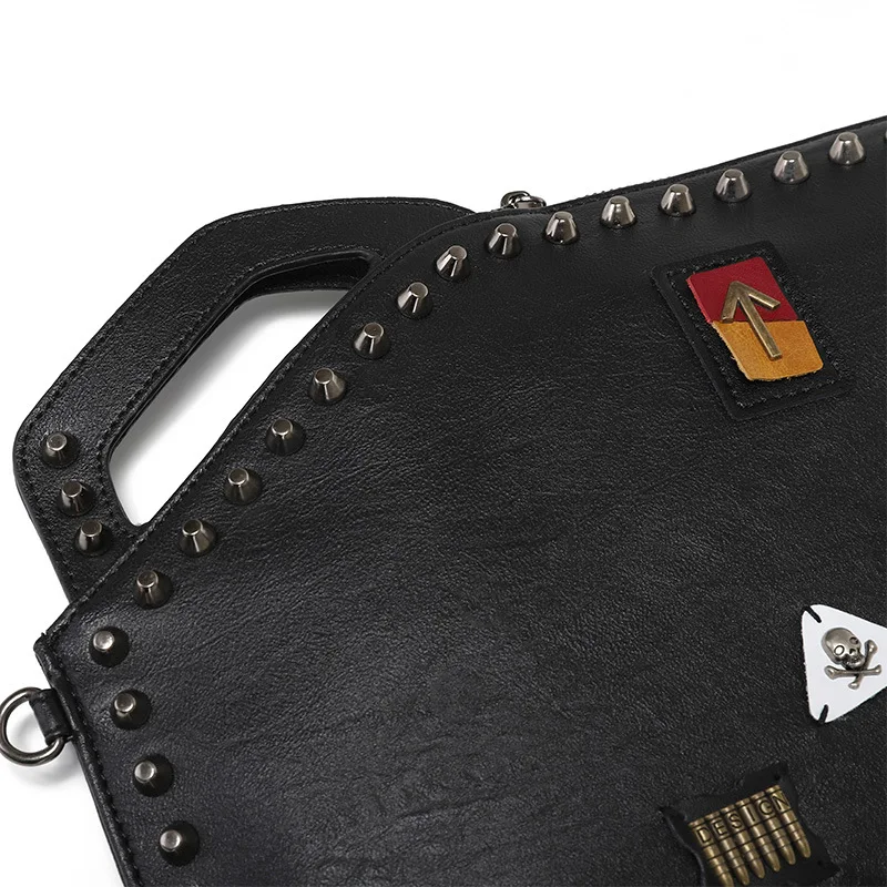 PU Leather Men'S Clutch Bag Vintage Wallet Shoulder Handbag Cross Card Holder Phone Pouch Hand Porter Little Business Bag