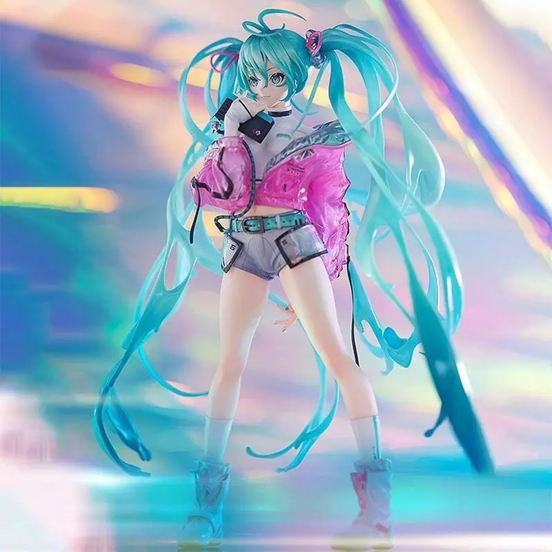 Miyayama Mai Hatsune Miku Twin Tails Figure, Cute Anime Girl Car Dashboard Ornament & Gift view 3