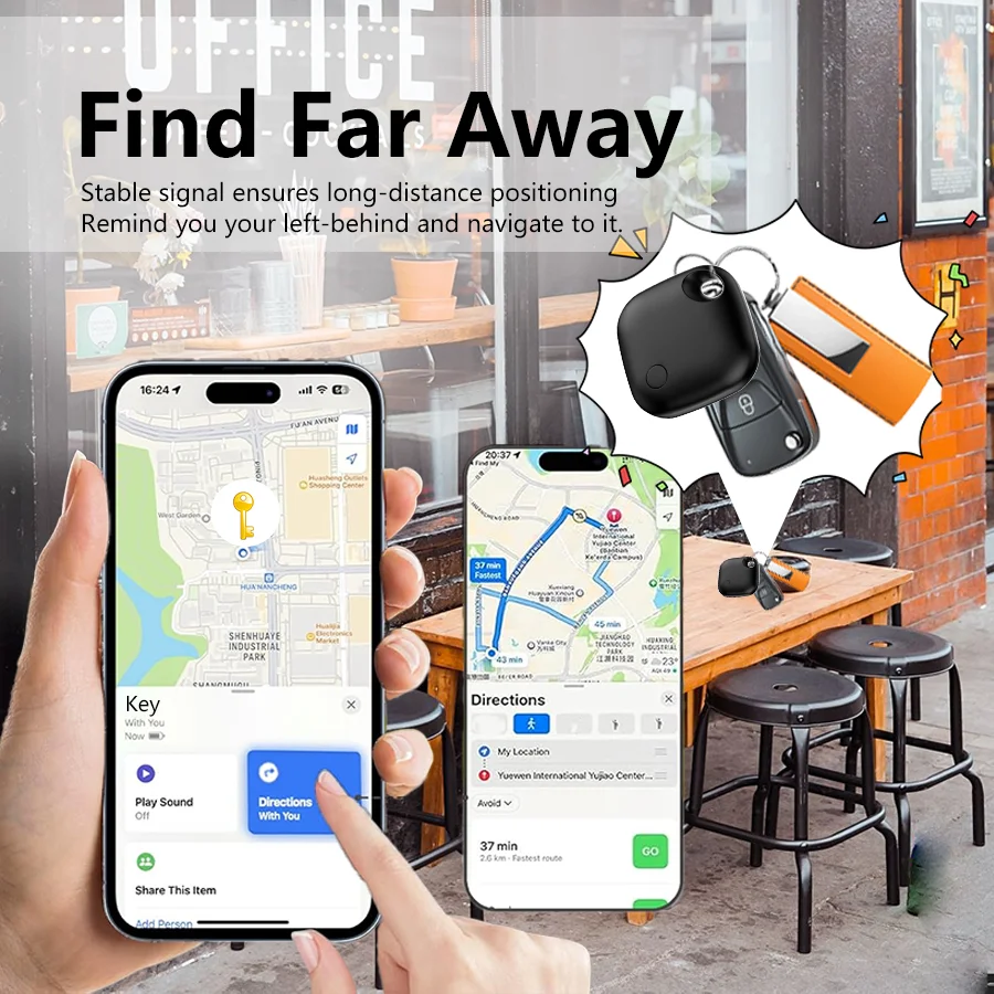 Smart Tag Compatible with Apple Find My USB-C Charging Bluetooth Tracker Anti-lost Locate Wallet Keys Finder iOS Global Tracking image 3