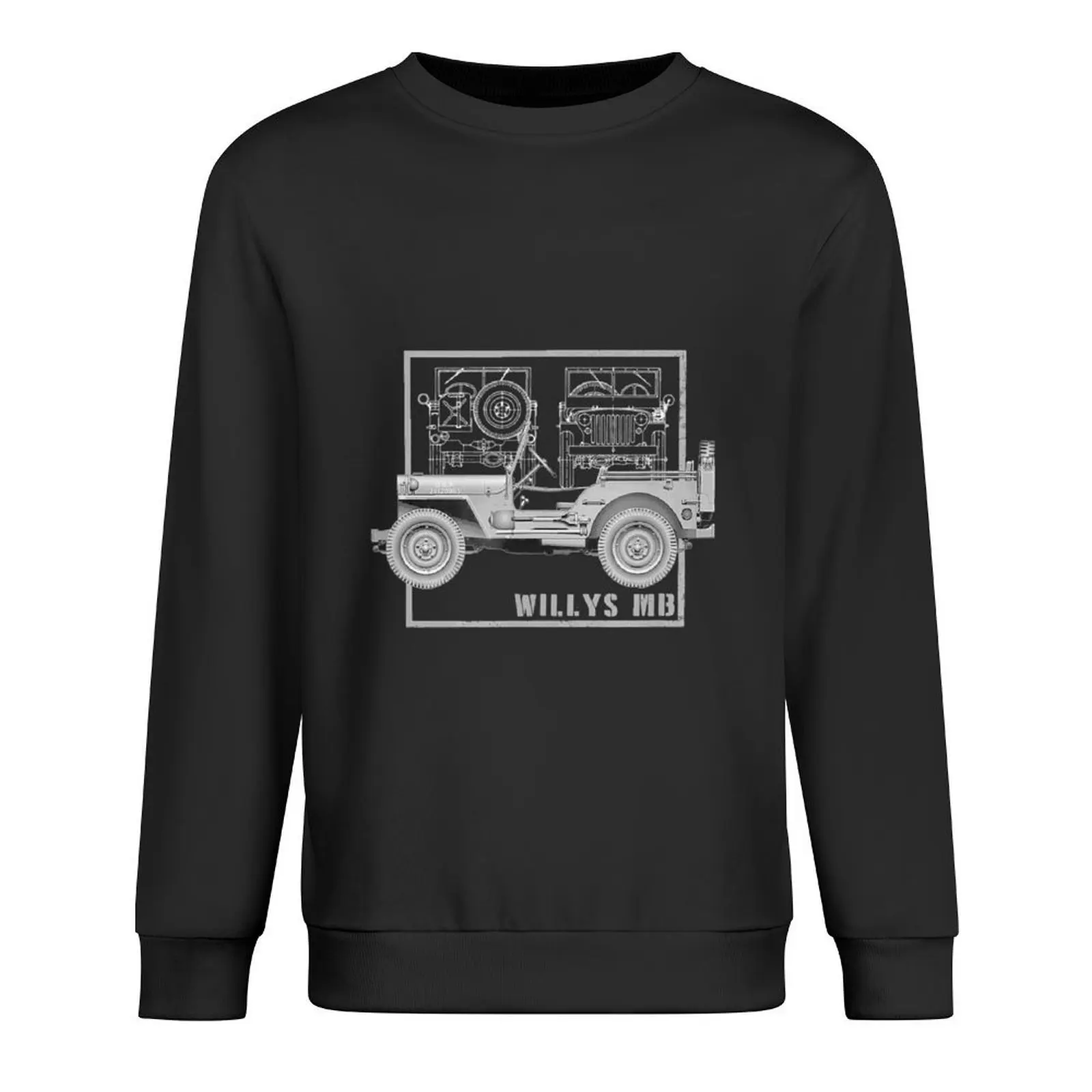 

Willys MB Vintage Off Road Classic Vehicle WW2 Pullover mens clothes men's clothing mens clothing hooded sweatshirt