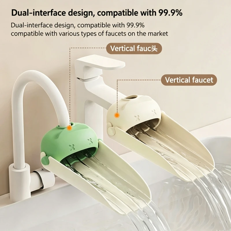Faucet extender splash proof kitchen bathroom faucet extender cute cartoon water channel