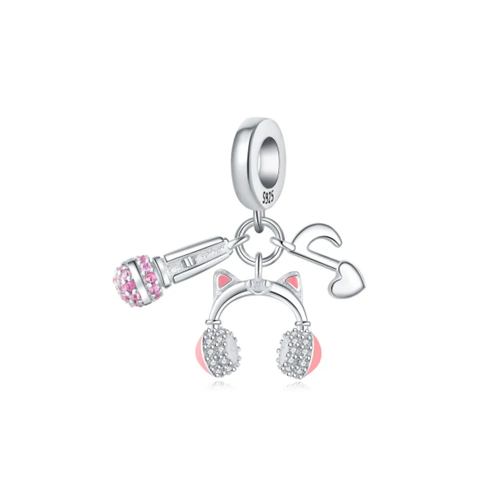 New Hot sales 925 Silver ladybug Lucky Charms Bead Pendant Fit Original Bracelet Women DIY Fashion Jewelry make Accessories Gift