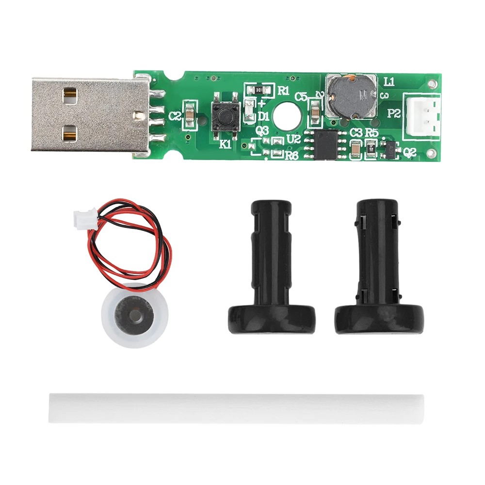 DC 5V 1.5-2W Ultrasonic Nebulizer Module Sprayer DIY Humidifier Drive Board Kit 2 Modes Adjustable USB Interface