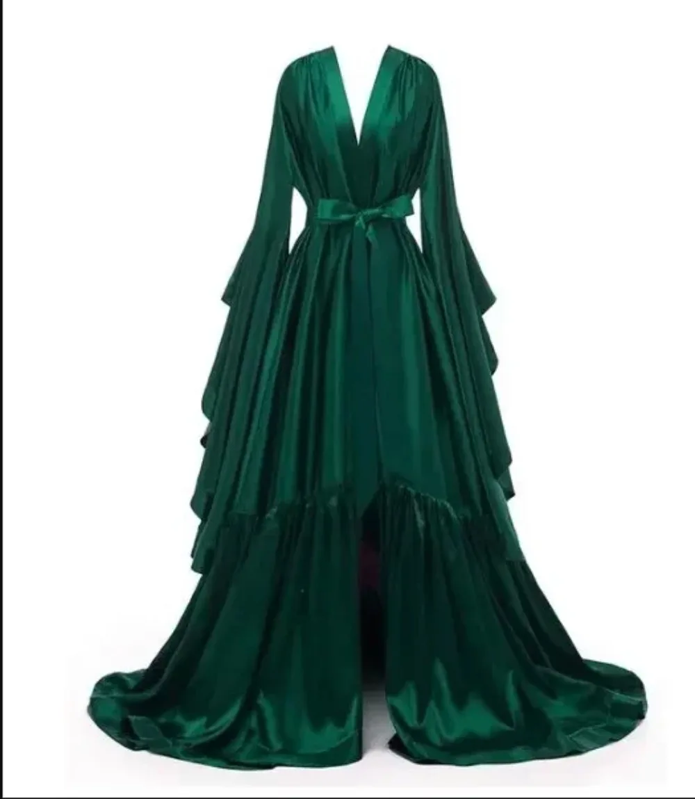 Braut Robe elastische Satin Brautjungfer Hochzeit Single Party Pyjamas Badeanzug Robe