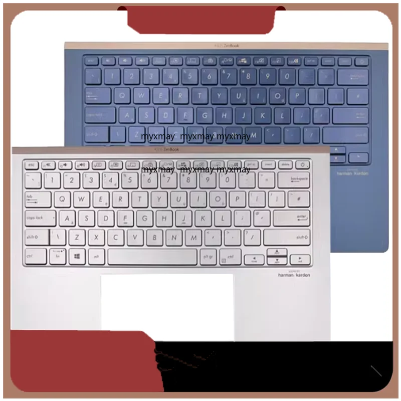 

New Laptop Case For ASUS ZENBOOK UX434 UX434FL UX434FA U4600F Palmrest Upper Cover with US Keyboard Computer Replacement Shell