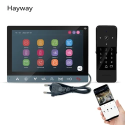 HD 1080P Tuya WiFi Video intercom System Wireless Video Door Phone For Home Video Doorbell With RFID Password Unlock Door Camera