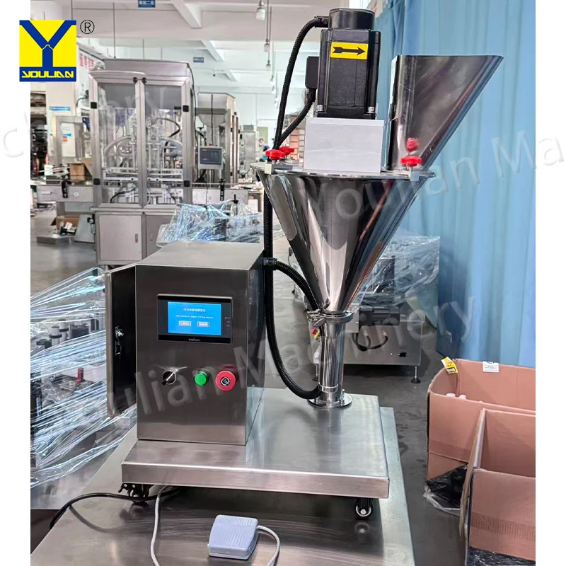 آلة توزيع المسحوق الكمي المسمار الأوتوماتيكية بالكامل، آلة تعبئة مسحوق الدقيق والحليب الأوتوماتيكية بالكامل