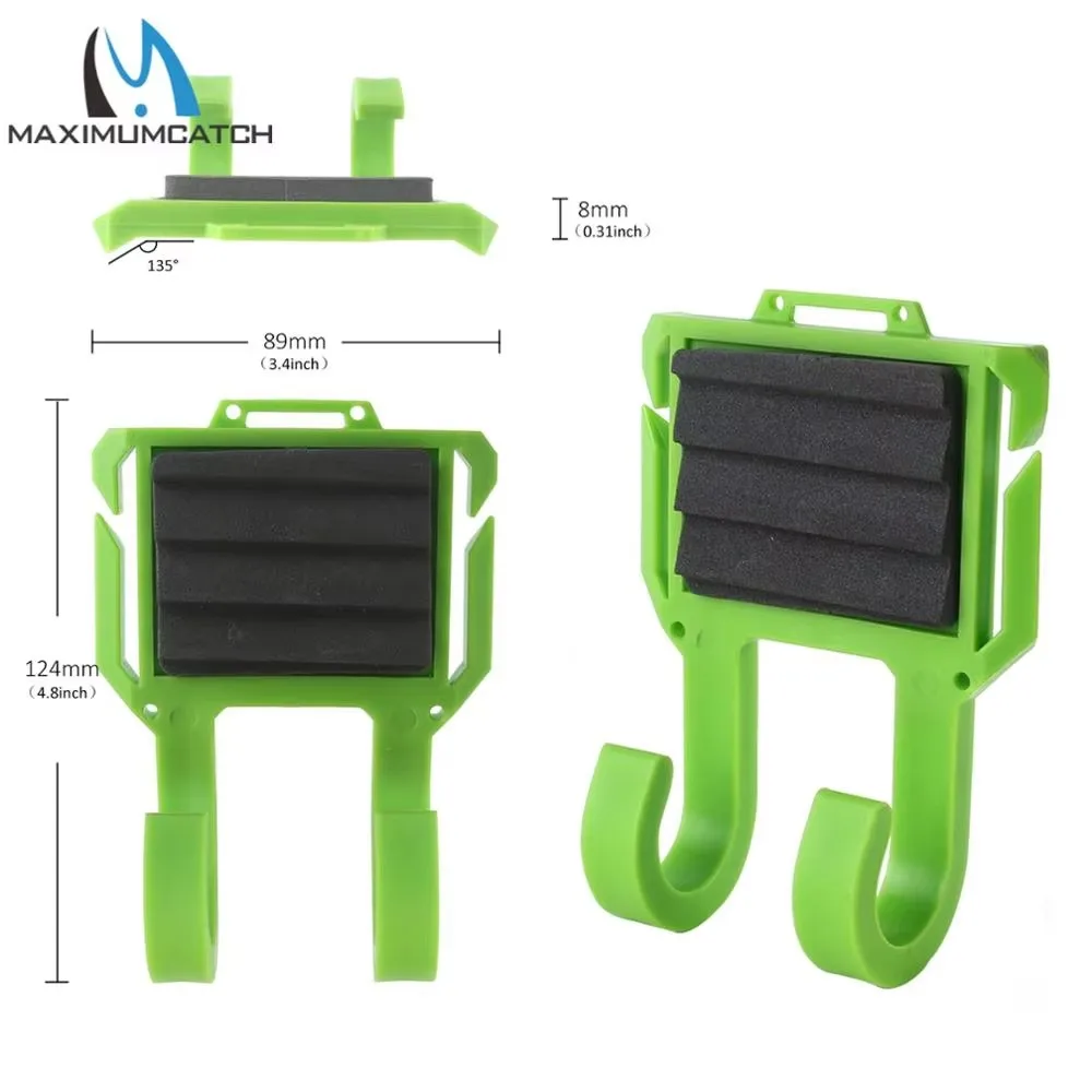 MAXCATCH Fly Rod Holder Belt Mounted with Fly Patch Lightweight Fishing Tool Accessory Trout Salmon Bass Fly Fishing Gear