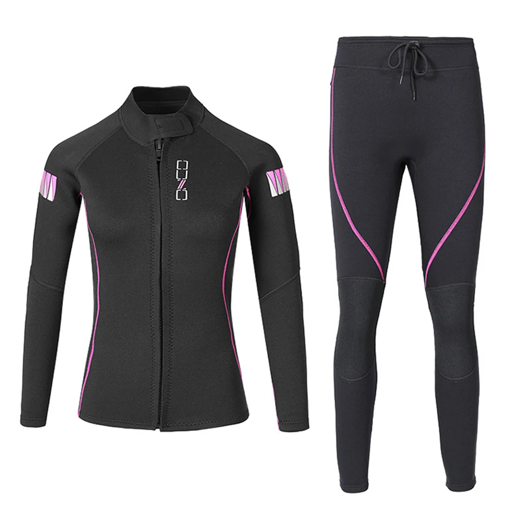 الرجال 1.5 مللي متر سبليت بدلة غطس تصفح يندبروف سترة طويلة الأكمام النيوبرين الصيد السراويل المهنية الغوص الملابس #2