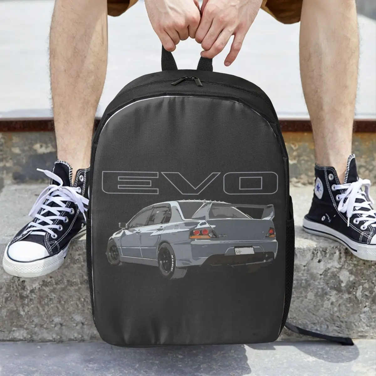 Evo 9 Graphite Gray Woman Backpacks Boys Girls Bookbag Fashion Children School Bags Portability Laptop Rucksack Shoulder Bag