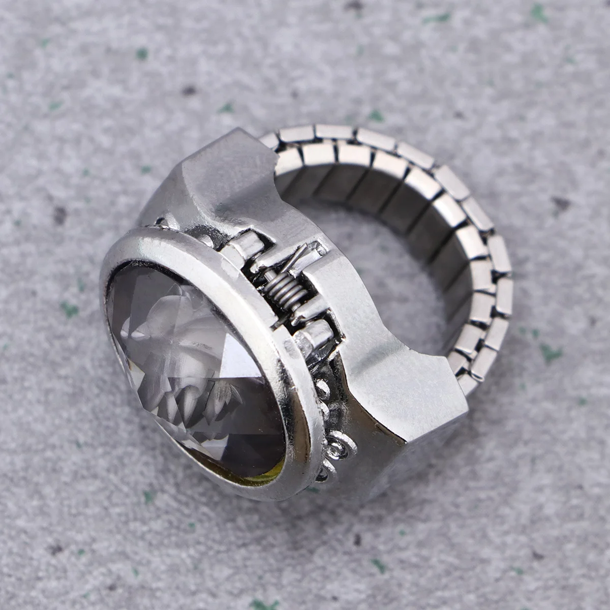 

Special Oval Shaped Finger Fashion Mini Quartz Watch For Men Women Blue Unique Design Stretch Band Comfortable Birthday