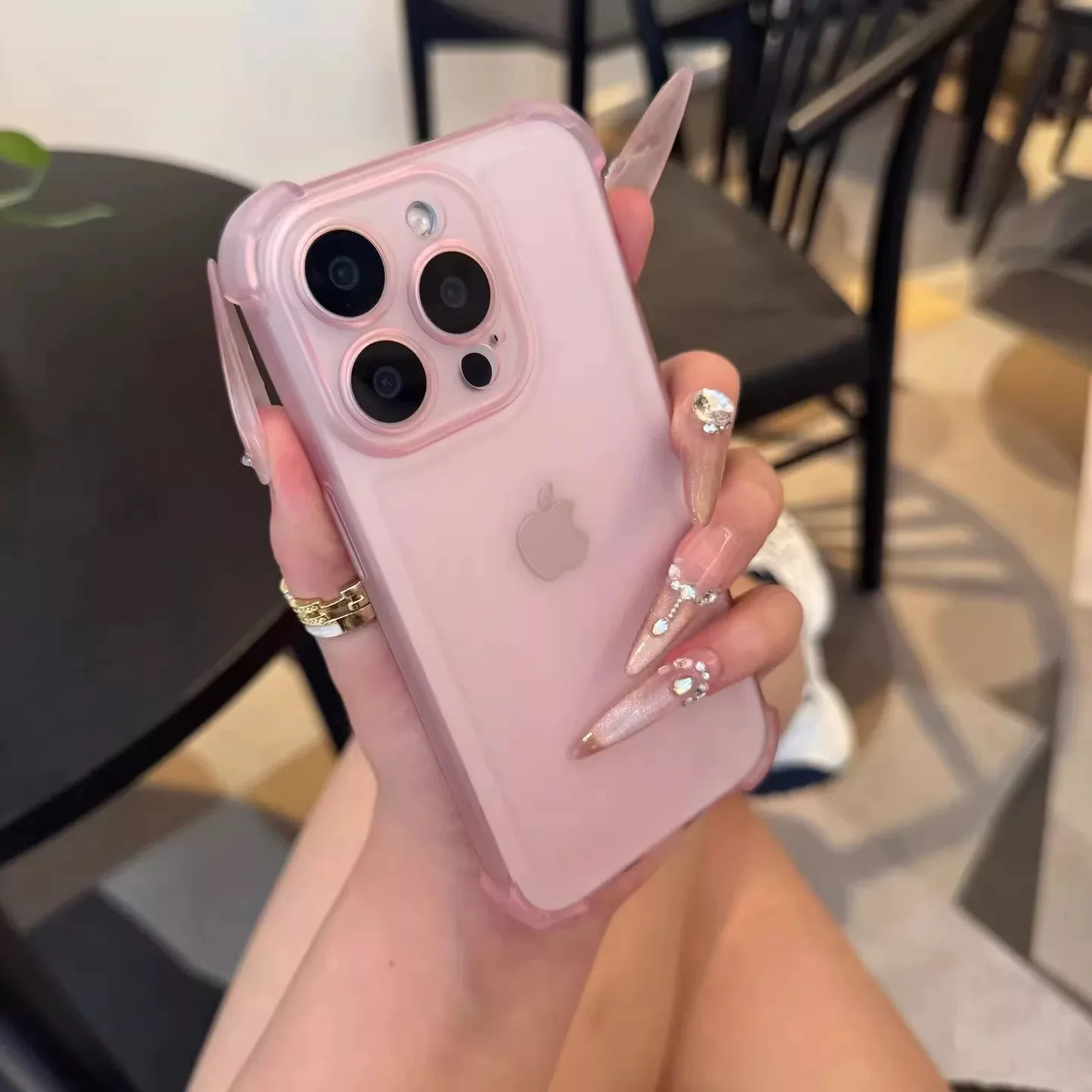 Funda mate a prueba de golpes para iPhone 16 Pro Max 15 14 Plus 13 12 11 XR XS X 7 8 Plus protección de cámara transparente cubierta ultrafina