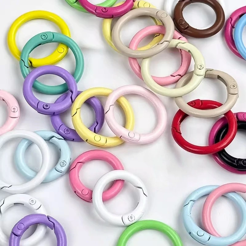 Afbeelding 3: Candykleurige zinklegering veer- en springringen DIY sieradenkit voor het maken van armbandbedels en accessoires