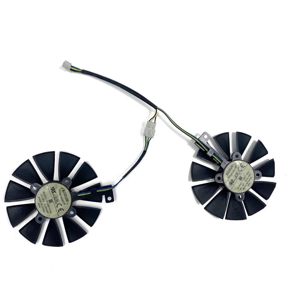 Nieuwe 87Mm Gtx1060 Gtx1070 Rx480 Koeler Ventilator Voor Asus Gtx 1060 1070 Rx 480 Grafische Kaart T129215su Pld09210s12hh 28Mm Koelventilatoren