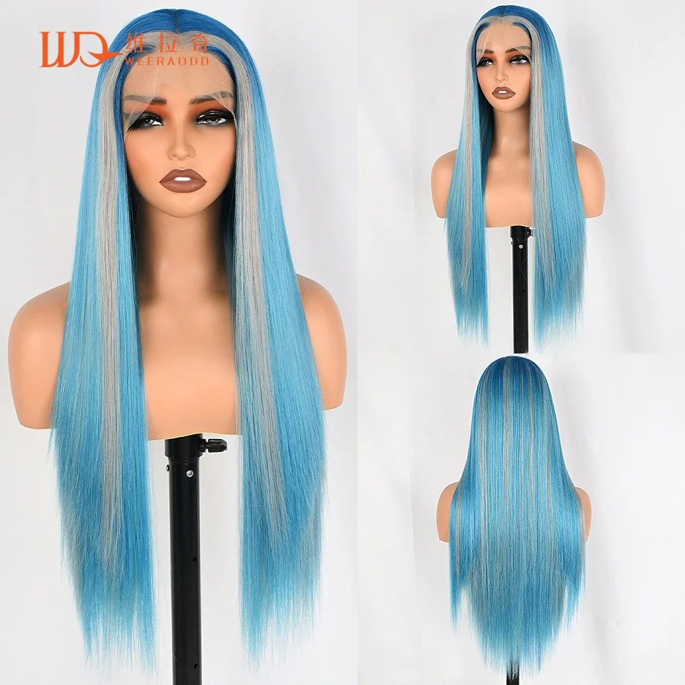 28-inch-straight-blue-wig-silver-highlights-13x4-lace-frontal-glueless-heat-resistant-synthetic-ice-blue-mixed-cosplay-wig