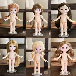 17cm Doll with Different Expressions, Cute 1/8 BJD Doll, 13 Joint Movable Doll Girl Toy