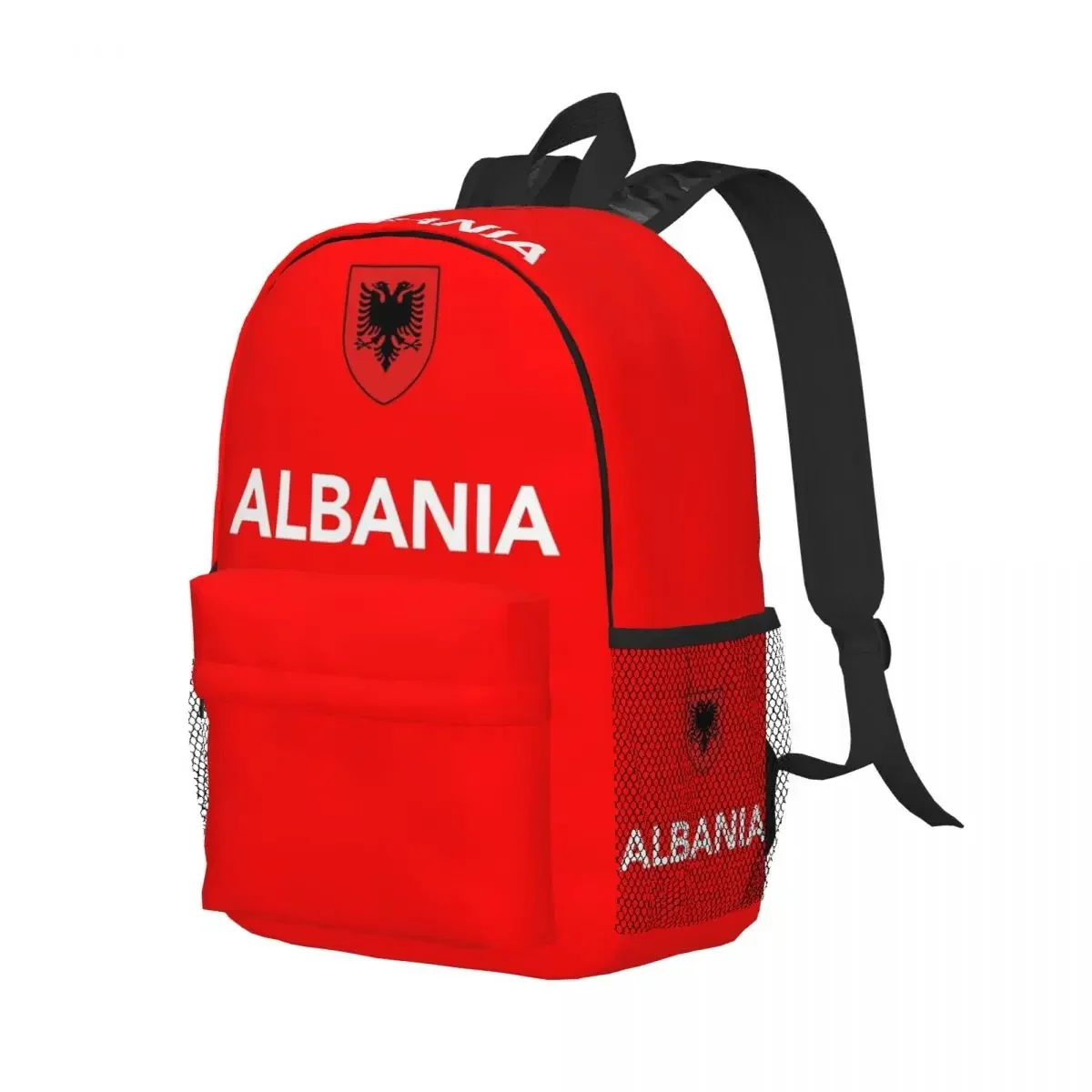 كوسوفو جيش التحرير UCK ألبانيا القديمة العلم النسر على ظهره طالب بنين بنات BookBag حقيبة مدرسية حقائب كتف للرجال والنساء
