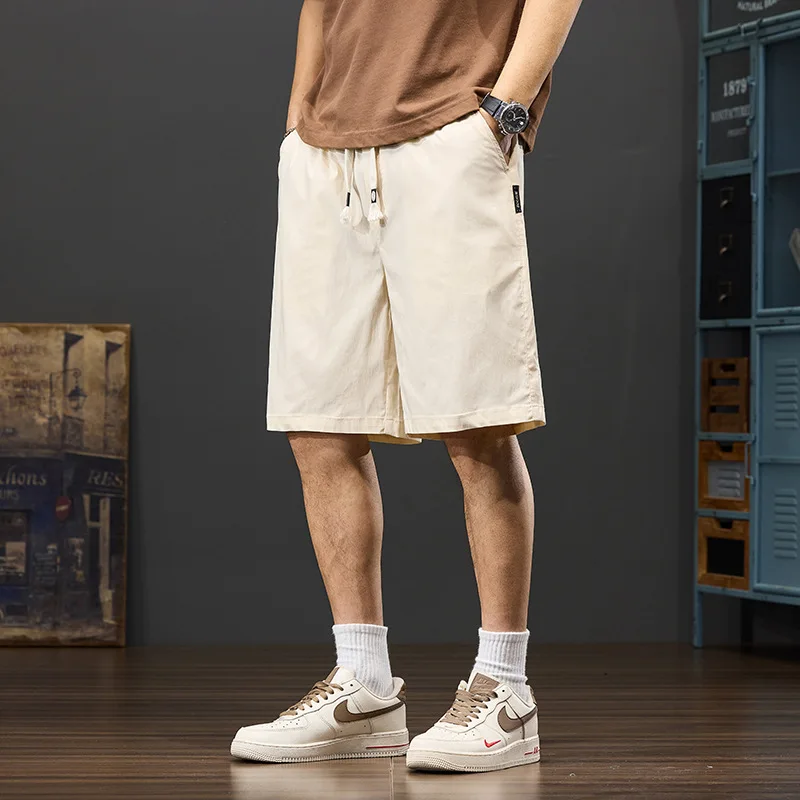 Men's Sports Shorts with Ice-Cold Summer 2025 Lightweight Cooling Athletic Breathable Loose-Fit Drawstring Shorts