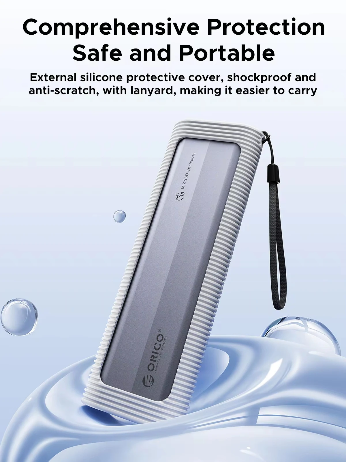 Orico m.2 nvme sata ssd gabinete usb externo 10gbps m.2 nvme para adaptador usb suporte uasp para pcie nvme e sata ssd sem ferramentas