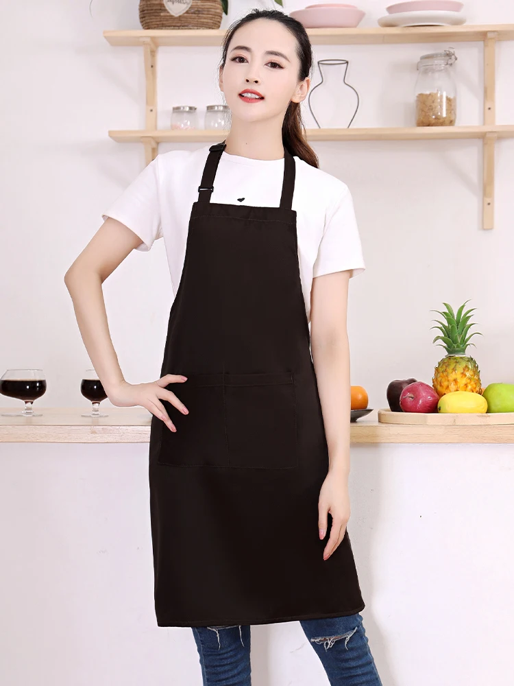 Anti-fouling Kitchen Aprons Woman Men Chef Work Apron for Grill Restaurant Bar Shop Cafes Beauty Nails Studios Uniform Household