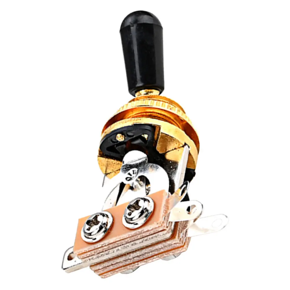 

Golden Guitar Switch Heavy Duty Metal Guitar Toggle for Pickup Control Simple Design Fits Most Electric Guitars