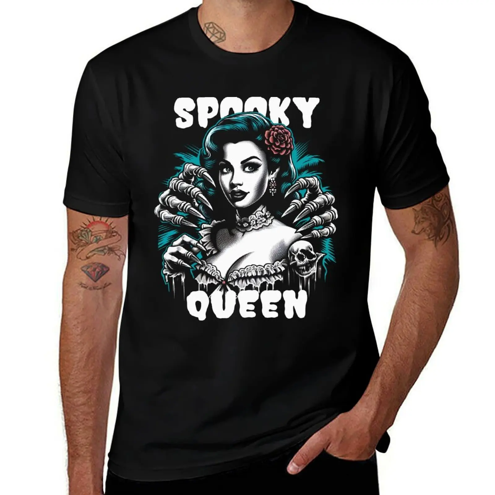 

Spooky Queen T-Shirt mens graphic t shirts man t shirt designer cotton t shirts high quality T-Shirt