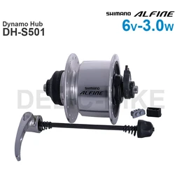 SHIMANO ALFINE - Hub Dynamo - Disc Brake  DH-S501 - CENTER LOCK - 3.0 W - Quick Release Original Parts