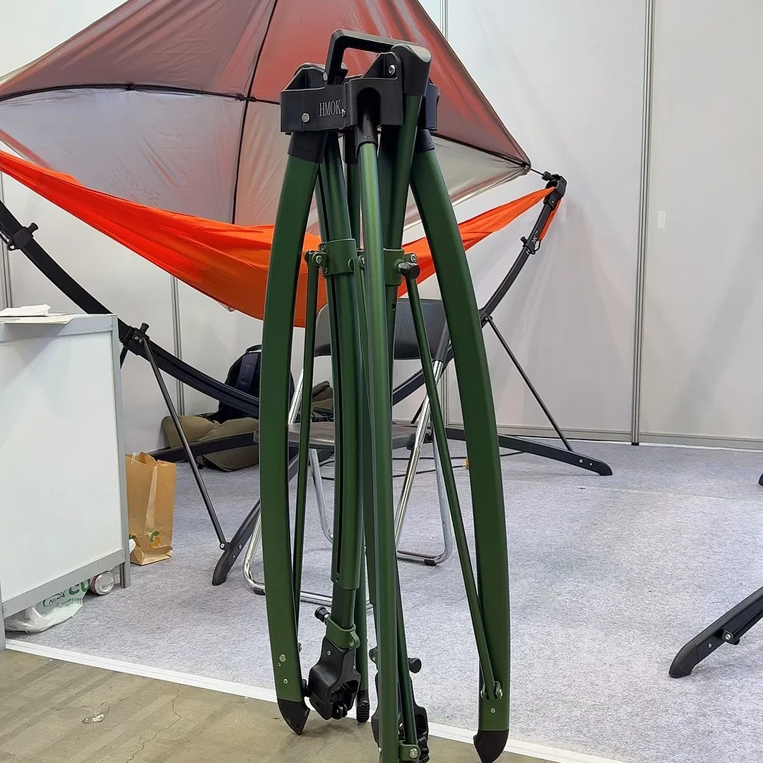 Quick-Setup Steel Hammock Frame Carrying Bag 3-Second Takedown Space-Saving Nylon Material For Indoor Outdoor Travel Swing Use