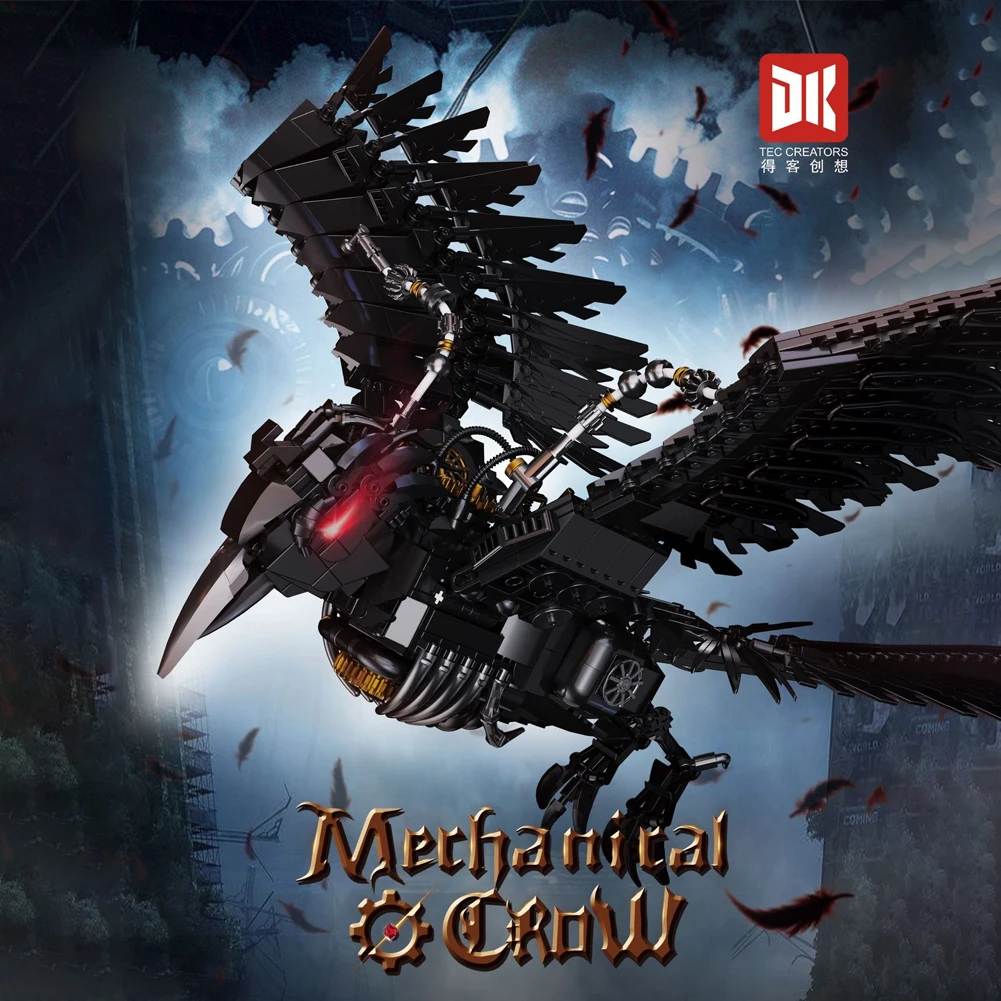 Serie meccanica Creativo MOC Building Blocks Manta Ray Crow Building Blocks Modello 7063 7054 Giocattoli fai da te per il regalo di adulti per bambini