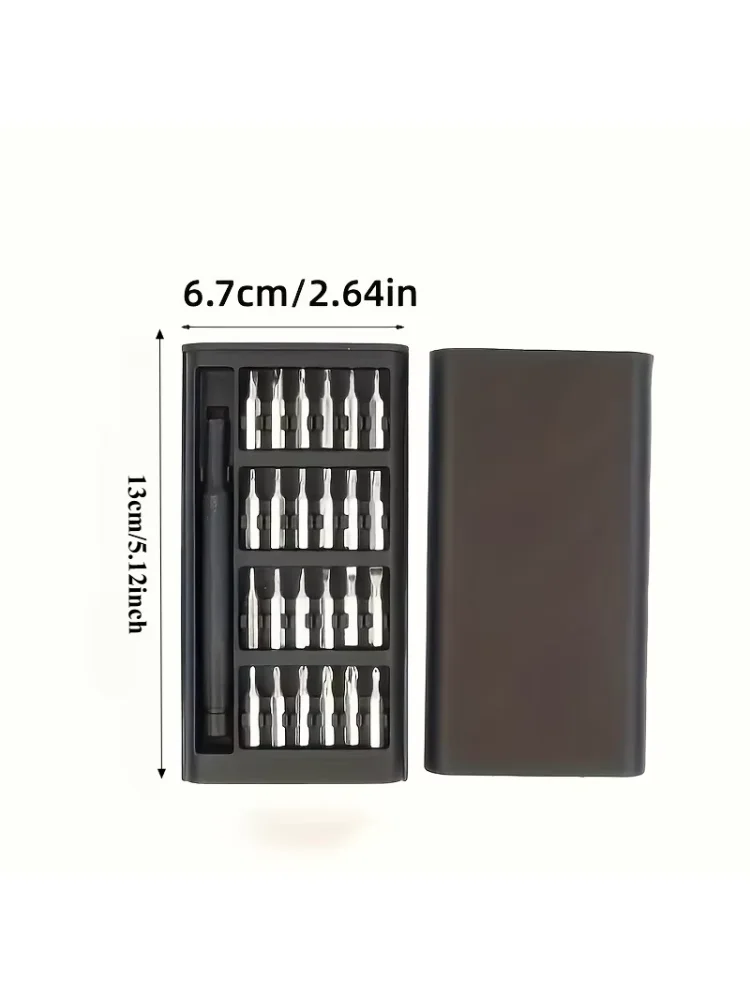25 in 1 mini screwdriver set, flat head and cross shaped small screwdrivers, suitable for electronic products