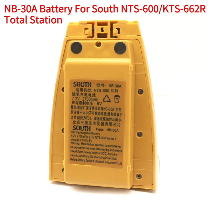 2700mAh High Quality NI-MH Battery NB-30A for South NTS-600/KTS-662R Total Station Rechargeable Battery NB-30A