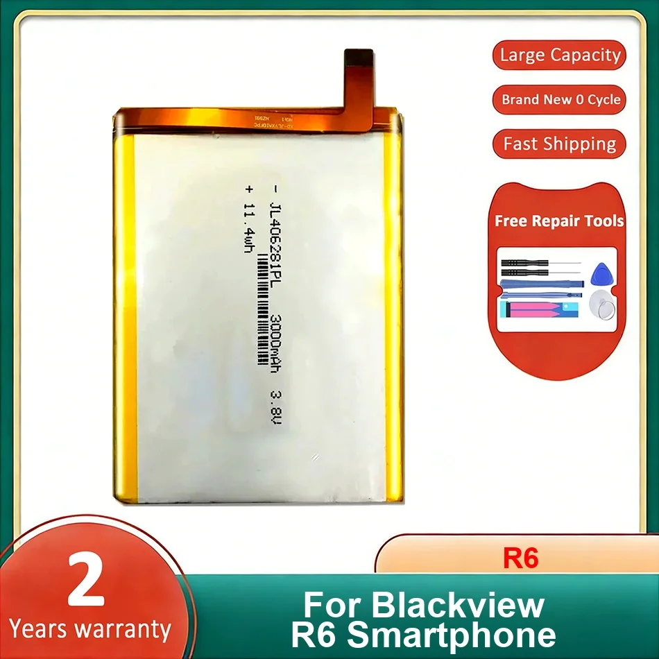 

Аккумулятор для мобильного телефона R6 для смартфона Blackview, литий-ионные полимерные батареи
