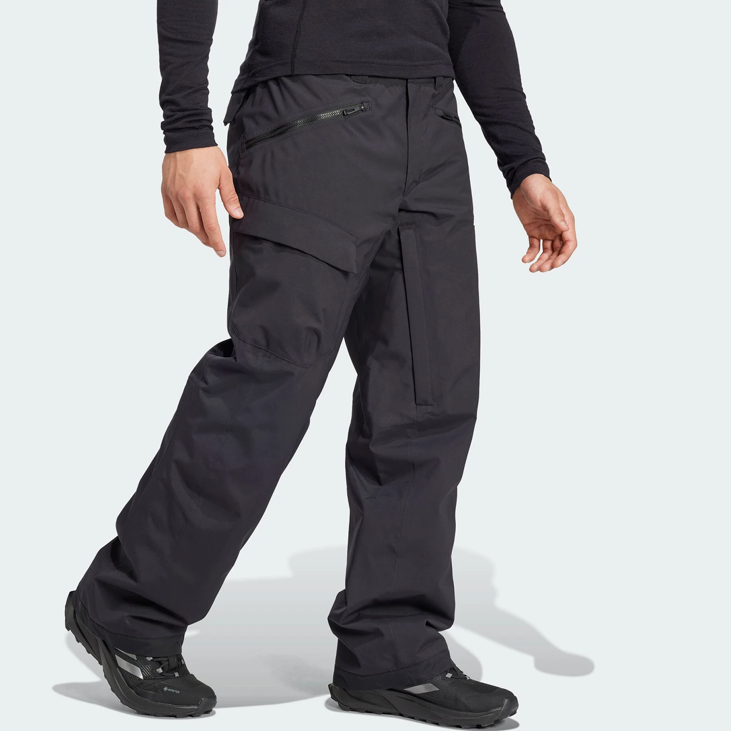 Adidas Authentic Autumn New Men's Outdoor Woven Wear-Resistant Ski Pants JE6641
