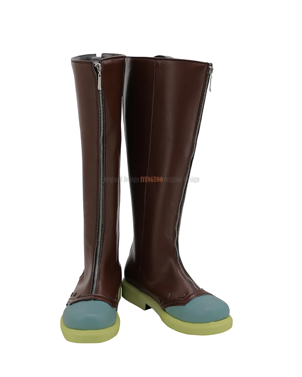 Jojo's Bizarre Adventure Rohan Kishibe Brown Shoes, Diamond é Unbreakable Rohan Cosplay Botas