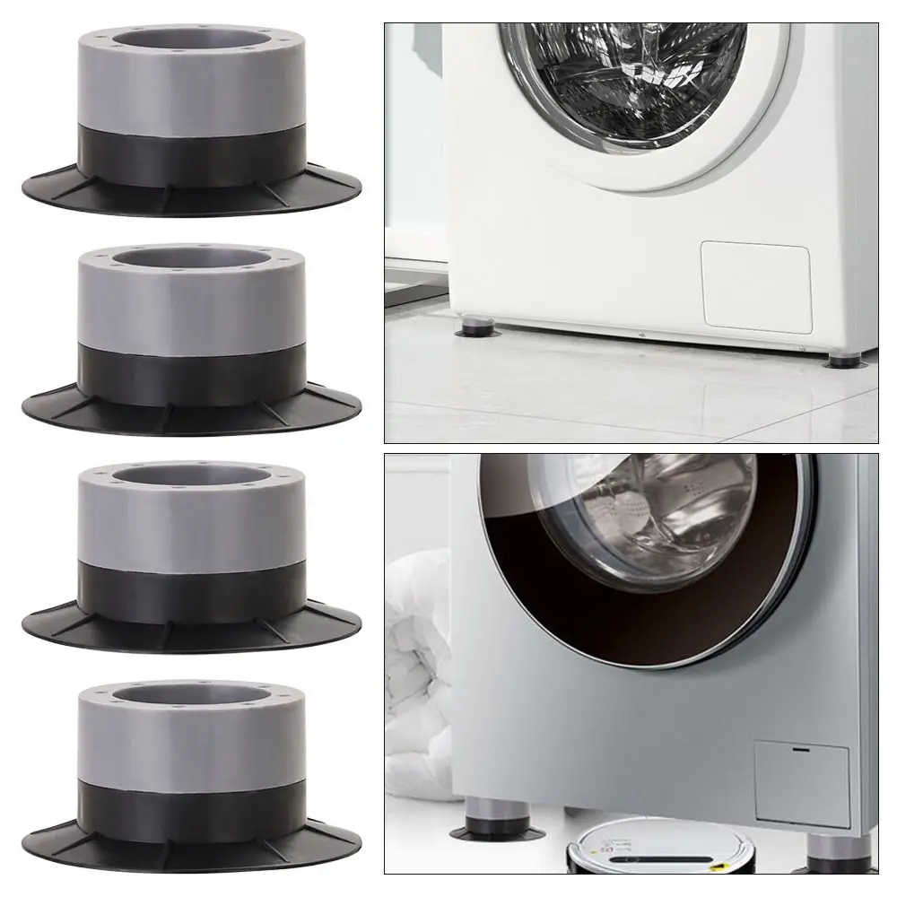 

1/4pcs Raise Height Washing Machine Shockproof Pad Non-slip Adjustable Height Shock Mute Pads Universal Furniture Foot Pad