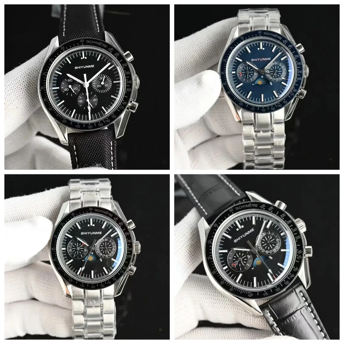 

Магазин A186 Автоматические механические мужские часы 4 мм из нержавеющей стали, черный, синий, керамический безель, сапфировый, водонепроницаемый