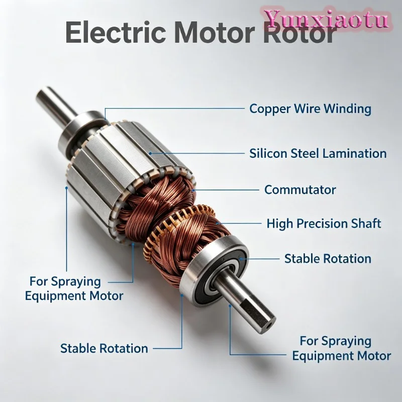 Motor Rotor Replacement Part Compatible with 390 395 490 495  Airless Paint Sprayer Electric Spraying Machine Accessory